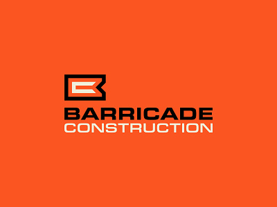 LOGO 20/30 - Barricade Construction barricade brand branding build building construction development logo monogram orange