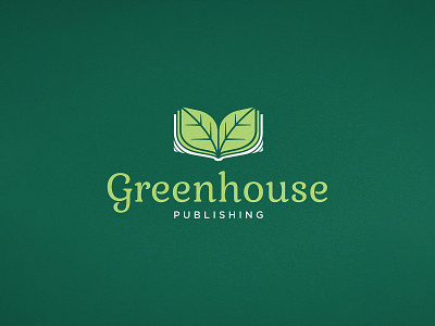 LOGO 22/30 - Greenhouse Publishing book eco eco friendly environment grass green leaf logo publish publisher punishing