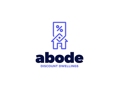 LOGO 23/30 - Abode adobe brand branding discount home house icon lineart logo mortgage realty tag