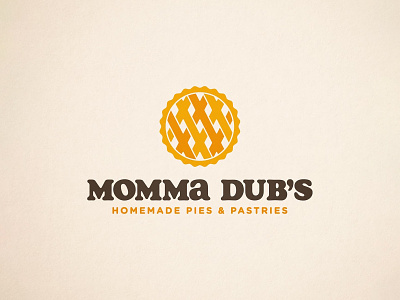 LOGO 28/30 - Mamma Dub’s bakery baking lattice logo monogram pie