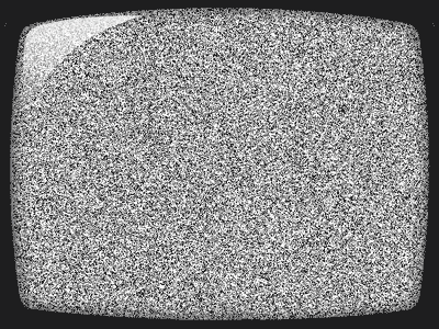 This is only a test [GIF] animated black fuzz motion scrambled television test tv white