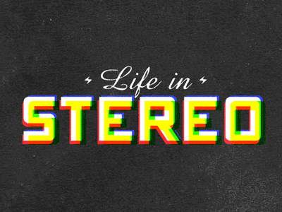 Life in Stereo animation gif life multicolored rainbow stereo type