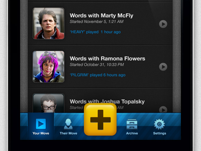 Words With Friends App Refresh app apple design game ios ui words with friends