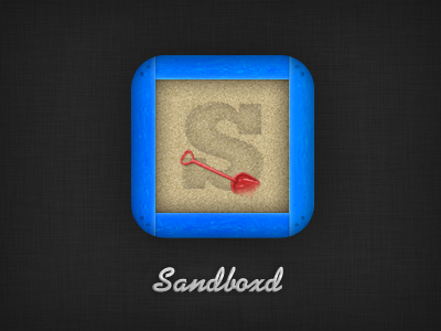 Sandboxd App Icon app apple icon ios iphone sand sandbox shovel