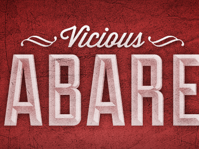 Vicious Cabaret black red type v v for vendetta vicious cabaret white