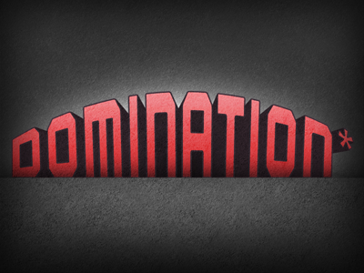 Domination black depth domination red texture type white