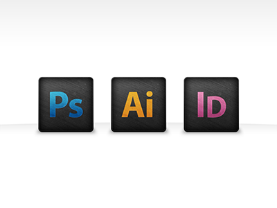 Adobe Icons adobe black blue icon illustrator in design indesign orange photoshop pink ui