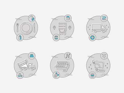 Industrial Markets | Icons 1/2 brewery car icon icons icons design illustration industrial industries markets motor polisher truck