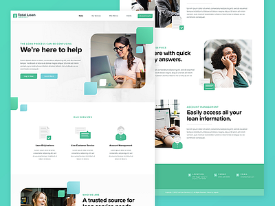 Total Loan Services | Website by Anthony Wartinger for Jetpack on Dribbble