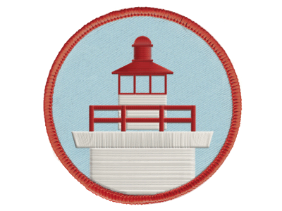 Moonrise Kingdom - Lighthouse Patch [GIF] badge lighthouse merit badge moonrise kingdom patch wes anderson