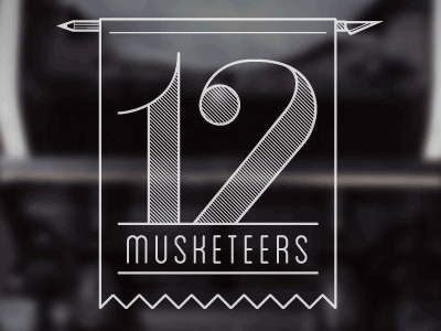 12 Musketeers - 2013 - Website 12 musketeers 2013 calendar letter press letterpress ui web website