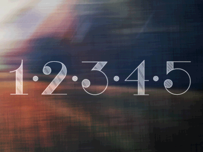 Musketeer - Numbers [GIF] 12 musketeers animated custom font gif musketeer number type typeface