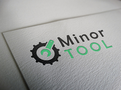 MINOR TOOL LOGO design illustration logo photoshop typography