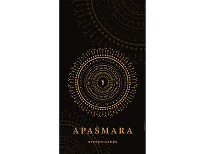 Sacred games APASMARA wallpaper branding design flat illustration illustrator logo minimal photoshop typography