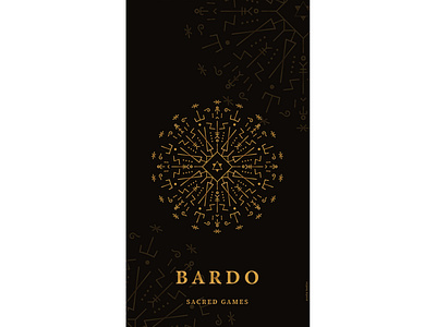 Sacred games BARDO wallpaper branding design flat illustration illustrator logo minimal photoshop type typography