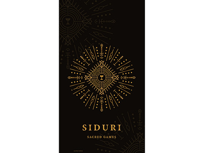 Sacred games SIDURI wallpaper branding design flat illustration illustrator logo minimal photoshop type typography