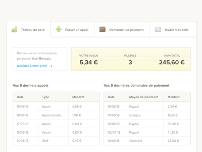 Personnal Account - Some Changes clear maestrooo subtle ui ux webapp webdesign white