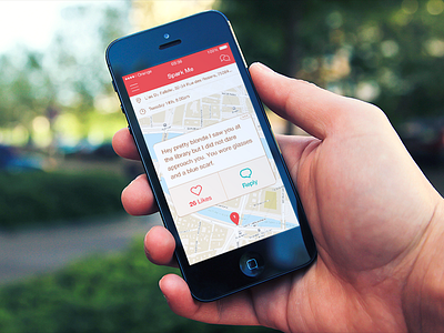 View Sparks flat ios ios7 iphone like love map mapbox red reply ui ux
