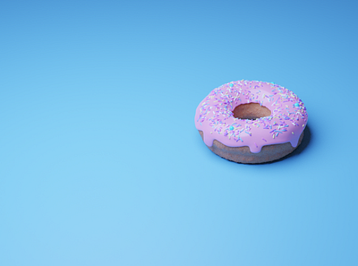 3D Donut 3d 3d art 3d artist 3ddesign blender blender3d uiux