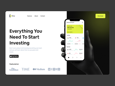 Stock Investment Landing Page