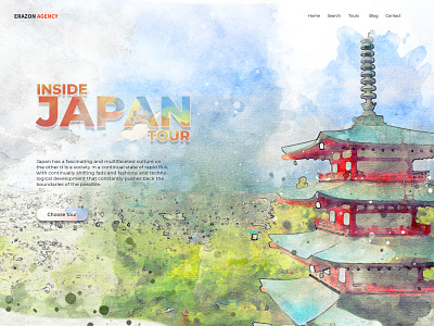 Japan Travel Tour culture japanese travel ui ux web