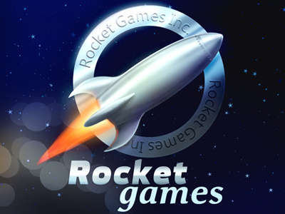 Rocket Games Logo logo rocket space