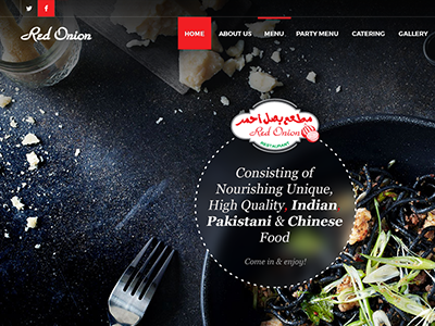 Redonion design food inprogress redisthenewblack restaurant ui web webdesign