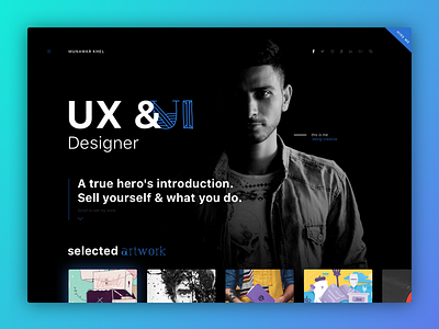 Custom Website Design karachi pakistan personal personal page portfolio resume ui designer ux designer