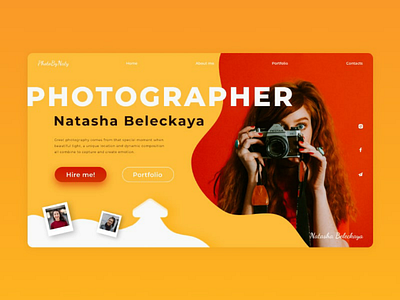 Photographer portfolio webdesign photos photographer