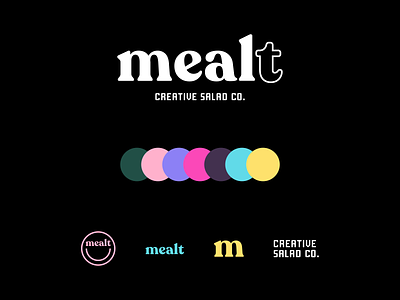 Mealt — Logo branding design flat icon illustration illustrator logo minimal typography