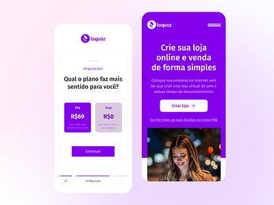 Loquaz — Website Mobile branding design ecommerce flat icon minimal mobile purple ui ui design ux ux design website