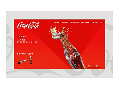 Coca-Cola UI design