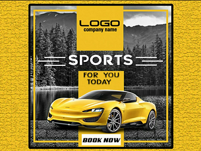 Car poster banner cc creativity design photoshop scenery simple design sports car texture