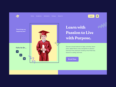 Education Website-Hero header