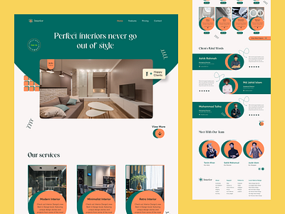 Interior Website Landing Page