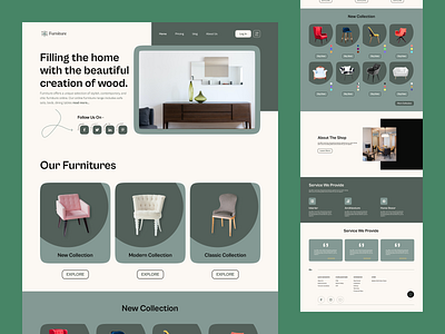 Furniture Website Landing Page