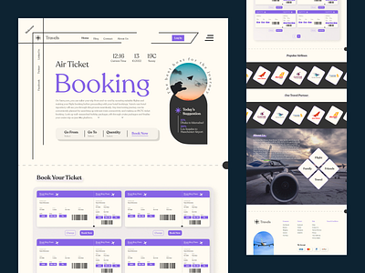 Air Ticket Booking Website Landing Page