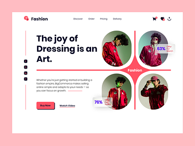 Fashion Website Landing Page Hero Header