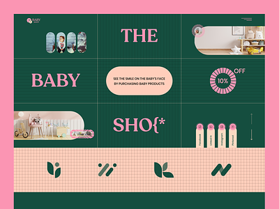 Baby Shop Website Landing Page - Hero Header baby baby clothes store baby online shop baby shop care child e commerce e commerce design fashion kids ecommerce store kids toy store modern online shop online store sakib shoping trend ui website website concept