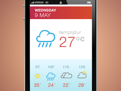 Workphonee app iphone phone weather