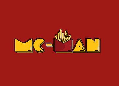 MC-MAN branding design food fries illustration mcdonalds vector