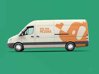 Truck with dog treats 🦴 branding car design dog dogillustration drawing illustration logo mockup truck typography