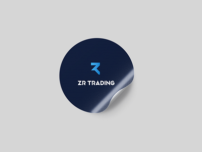 ZR trading logo design .