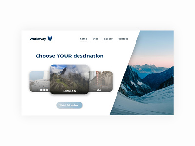 Travel agency webpage concept appdesign concept design landing page design ui ui ux ui design ui designer uidesign uiux uixdesign user interface ux ux ui ux design uxdesign uxui