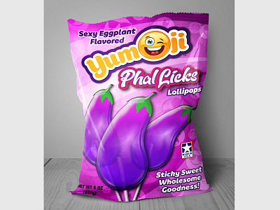 Eggplant Emoji Bag Merged small 2 branding design dirty work eggplant emoji funny logo packaging design sexy