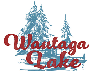 Wautaga Lake Tourism brand collateral. branding design graphic design vector