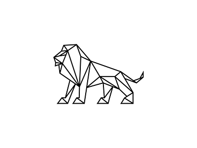 Lion 3d animal animal logo design dimensional geometric icon identity illustrative line line art lion logo logo designer low poly mark modern nature polygon polygonal