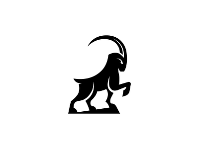 Ibex alpine animal bezoar branding climb design goat high horn iberian ibex icon illustration logo mark mountain nubian ram vector wild