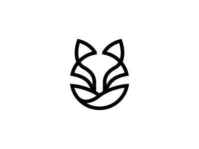 Fox abstract animal animal logo branding circle creative design fox fox logo icon illustration line logo mark minimal shield simple smart vector wolf