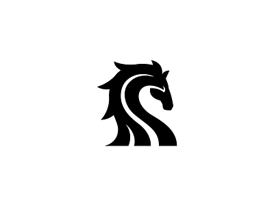 Horse animal animal logo equine female head horse logo logo identity logo design mane mark